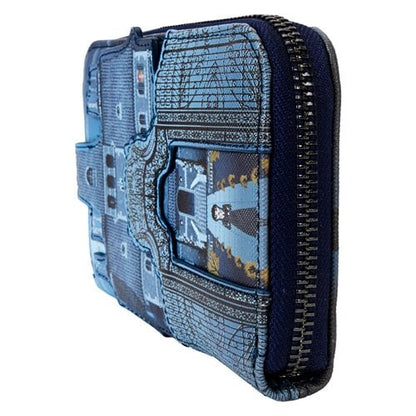 Wednesday Nevermore Castle Zip-Around Wallet